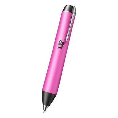 Pink tattoo pen sticker