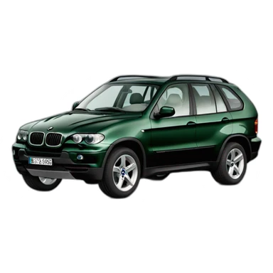 Bmw x5 e53 dark green sticker