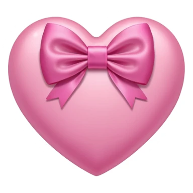pink heart with bow in it  sticker
