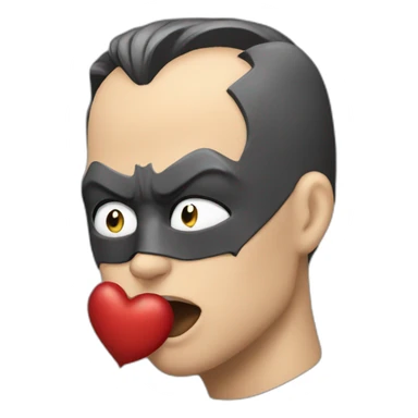 The Batman sending kisses sticker