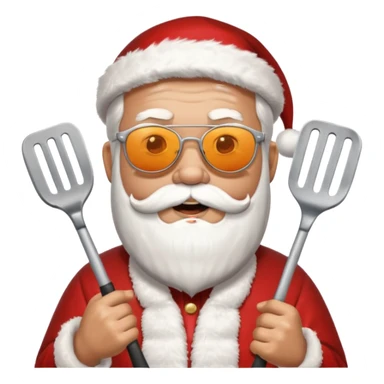 Santa BBQ sticker