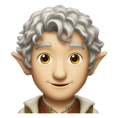 Hobbit bilbo dj sticker