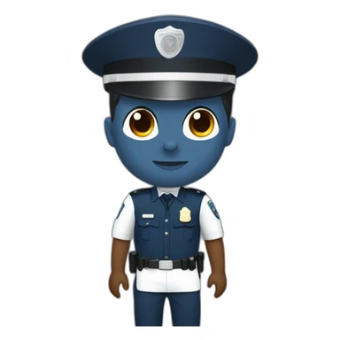 Policía del futuro  sticker