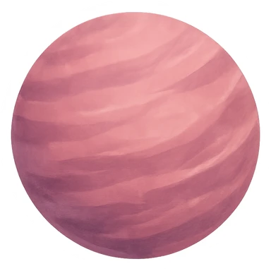 pink planet, digital illustration sticker