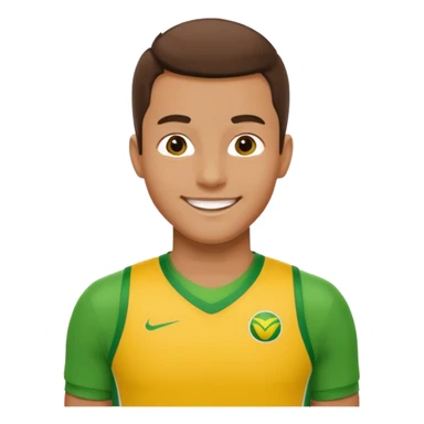 Yeşil sarı takımlı adam sticker