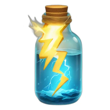 Lightning in a bottle sticker