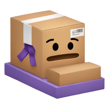 Fed ex box sleeping in bed sticker