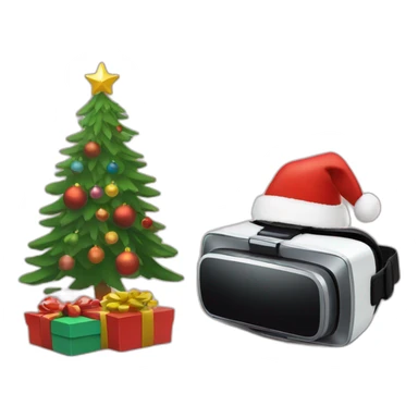 vr stereo camera christmas sticker