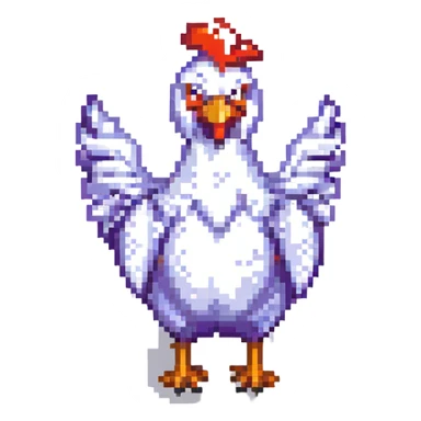 DANG CHICKEN! VICTORY POSE sticker