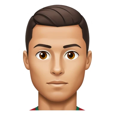 Cristiano Ronaldo soccer player in Portugal jersey number 7 sticker