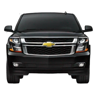 Black 2020 Chevy Tahoe Front view sticker