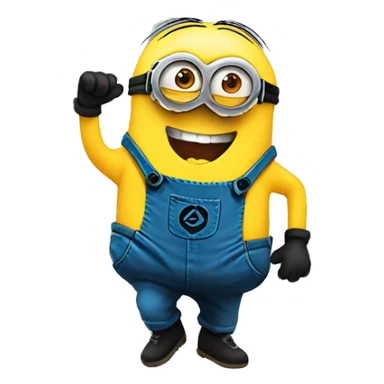 ecstatic minion sticker