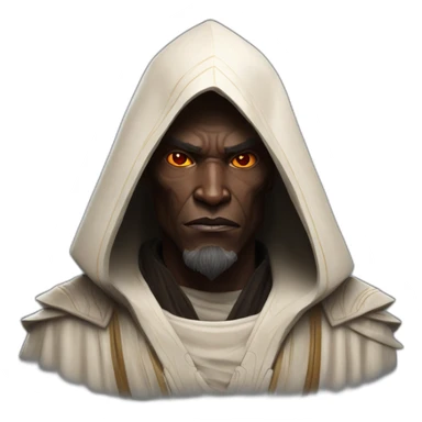 hyperrealist sith jedi in world of warcraft sticker