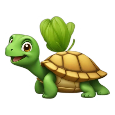 Chat sur tortue sticker