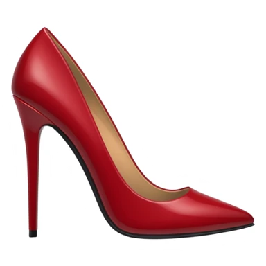 Dark red stiletto emoji sticker