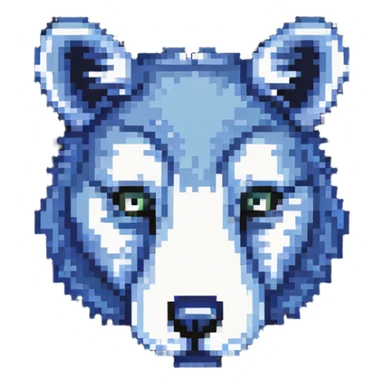 retro 1950s anthropomorphised animal head sticker