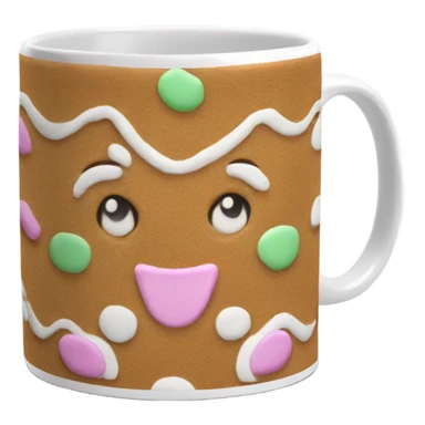 Pastel Gingerbread mug mug  sticker