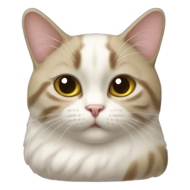 chamallow - sur - un - chat sticker