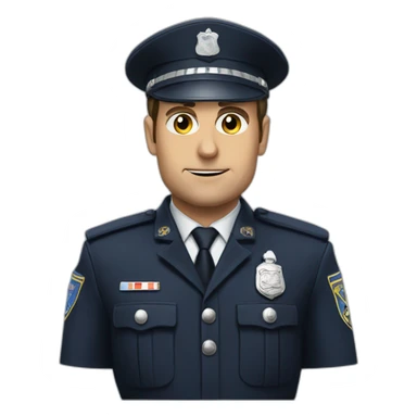 macron police sticker