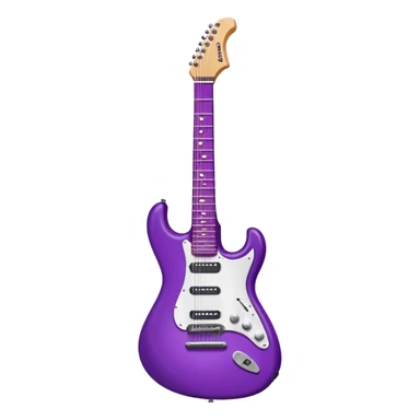 Purple electric guitar sticker