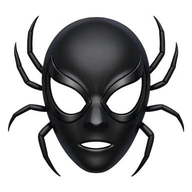 Spider mask sticker