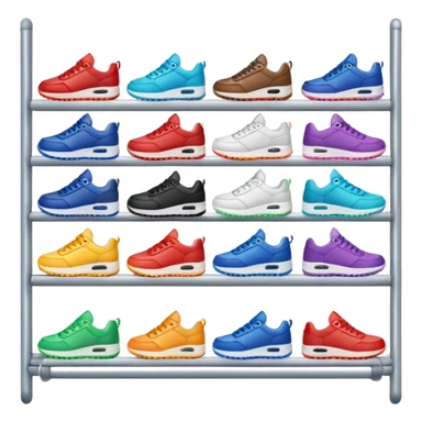 sneakers rack sticker