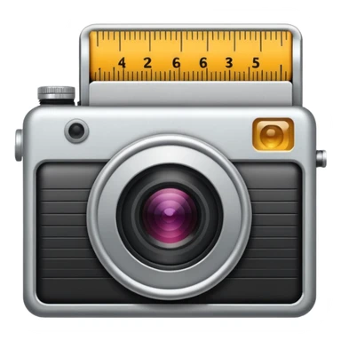 ruler camera sticker