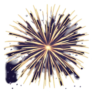 New year-Firework sticker