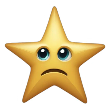 Star-Struck Emoji, but the eyes are shurikens and not stars sticker