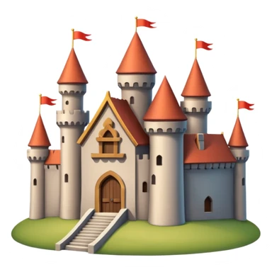 minimalistic castle sticker