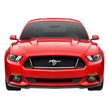 Ford Mustang perfect front view sticker