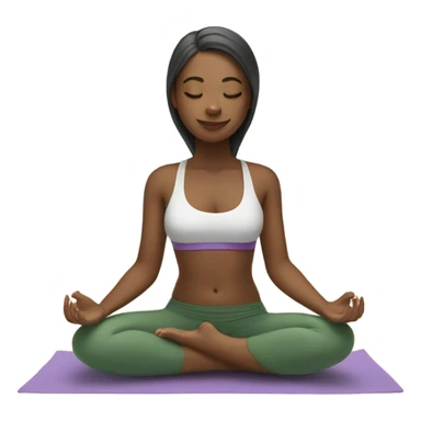 Girl doing yoga on the beach sticker