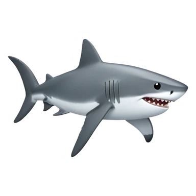 shark riding with short brown hair sticker