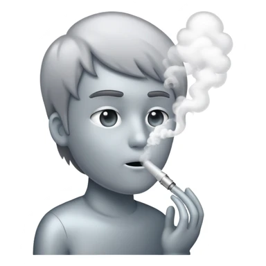Vaper soltando humo sticker