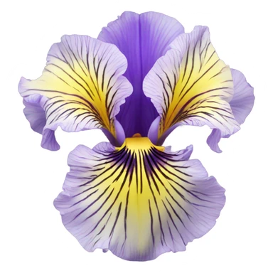 Iris flower sticker
