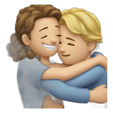 hugging face sticker