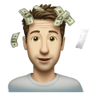 raining cash sam altman sticker