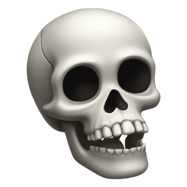 Skull with black feet  sticker