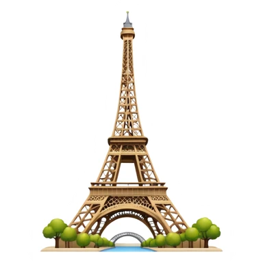 en forme de tour eiffel sticker