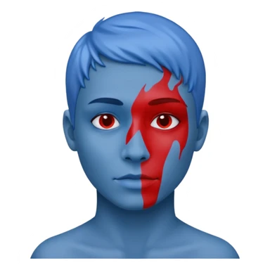 blues with red stuff sticker