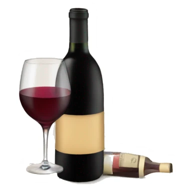 Book and wine sticker