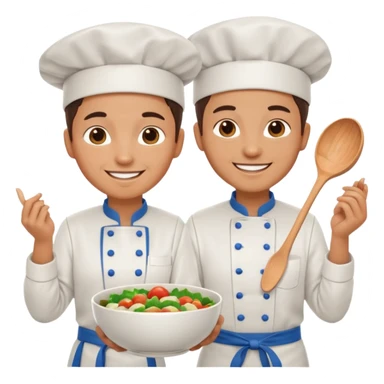  Chefs Holding Bowl sticker