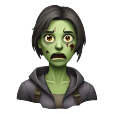 one-zombie-womn sticker