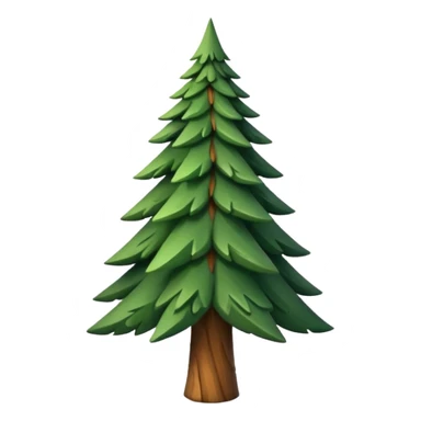 pine tree triangular form sticker