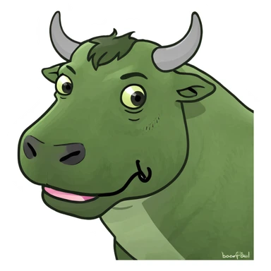 Bull sticker