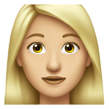 Mujer rubia ojos verdes sticker