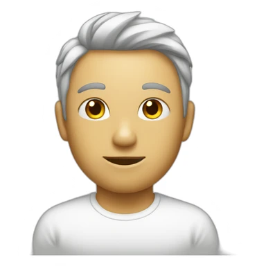 Chat blanc avec des taches noires entier sticker