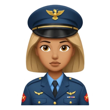 soldier woman sticker
