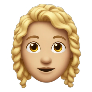 Human with a side nose scrunch sticker