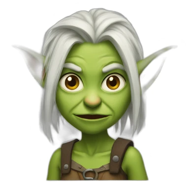 goblin mad girl sticker